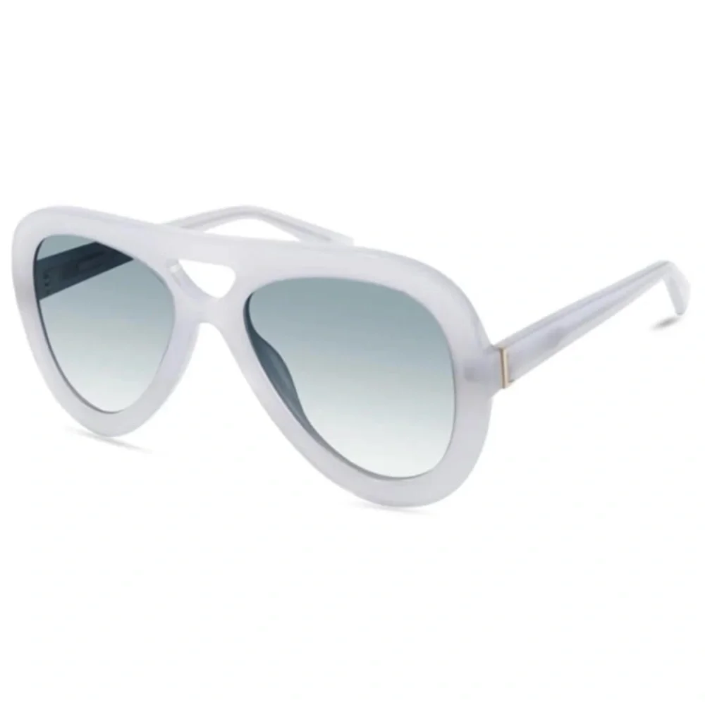 Derek Lam Sunglasses Aviator Bone Comes with Box Eyeglass Case and Pouch